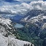 Lago di Fedaia from Viel del Pan, after overnight snow